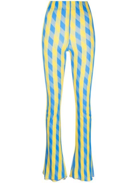 Sunnei stripe checked slim-fit trousers