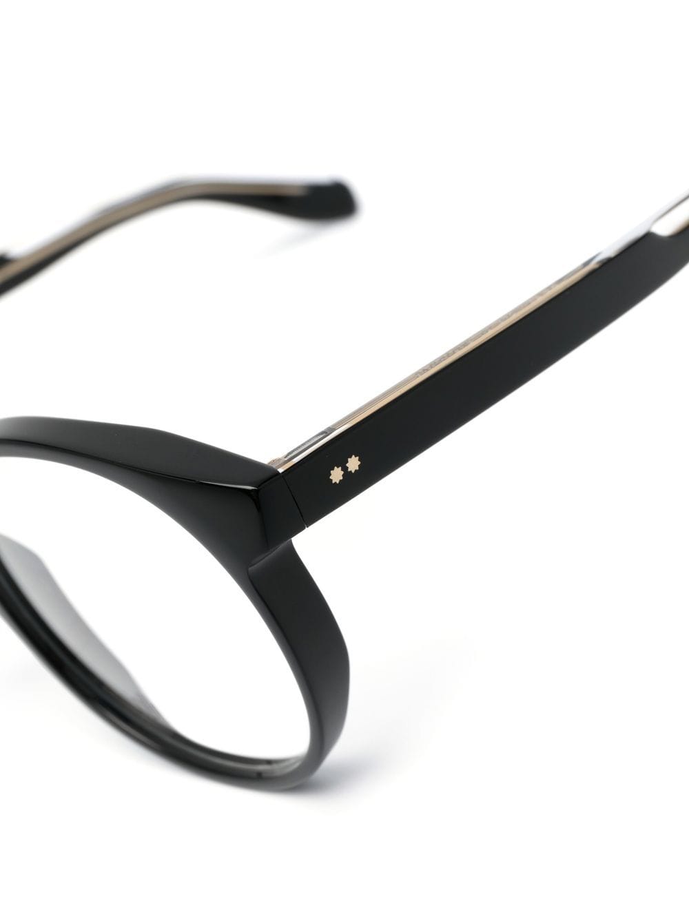 Shop Cutler And Gross Round-frame Glasses In Black