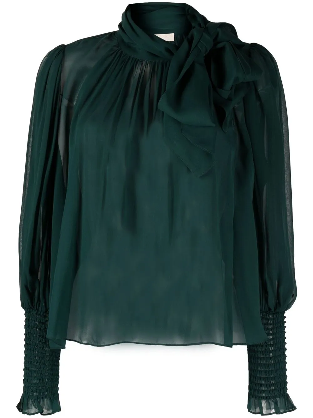 

Ulla Johnson blusa de seda con estampado floral - Verde