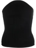 KHAITE Jericho ribbed knit top - Black