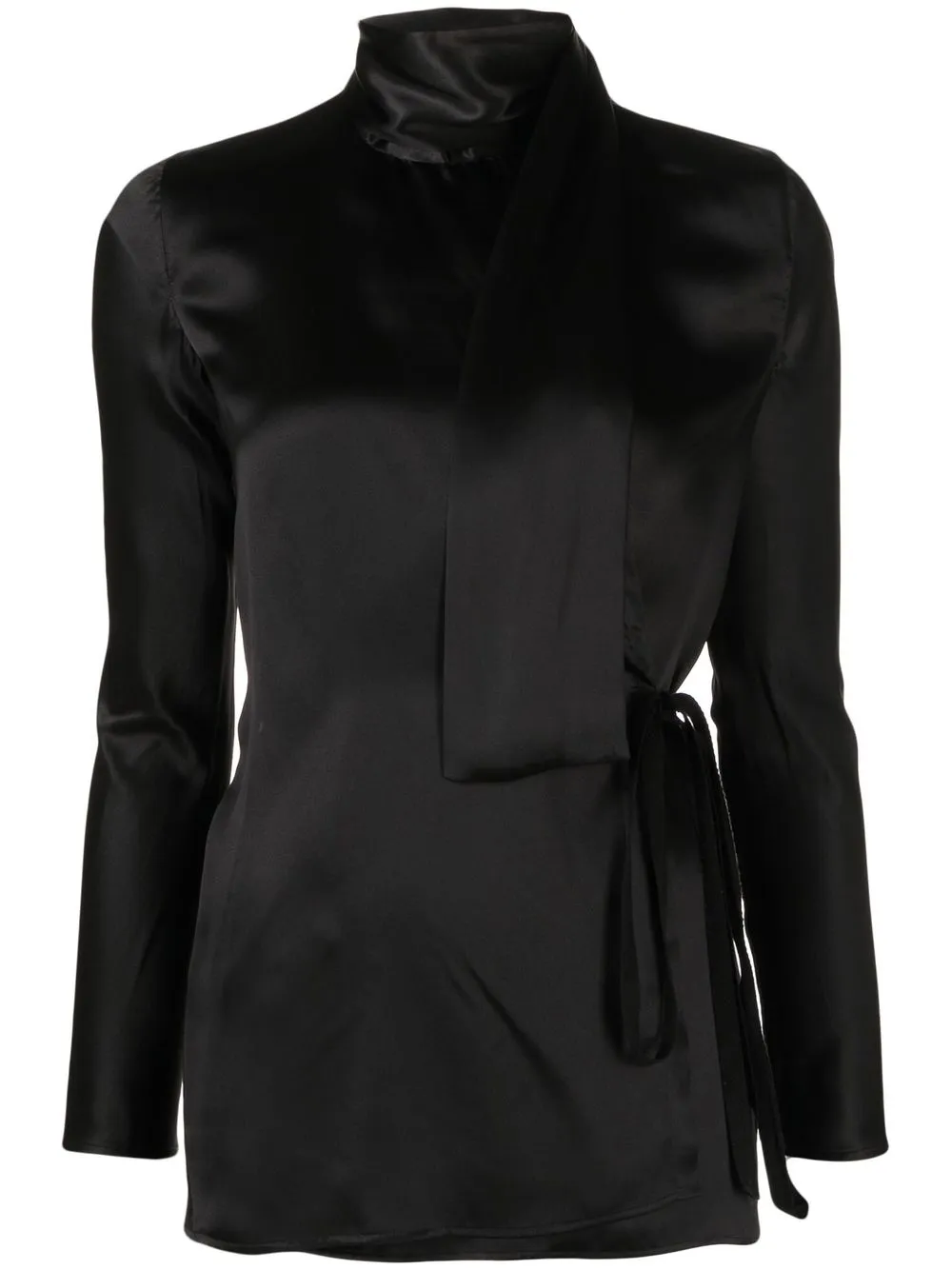 

Ann Demeulemeester funnel-neck long-sleeve top - Black
