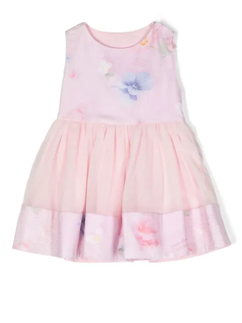 Lapin House vestido de tul con estampado floral