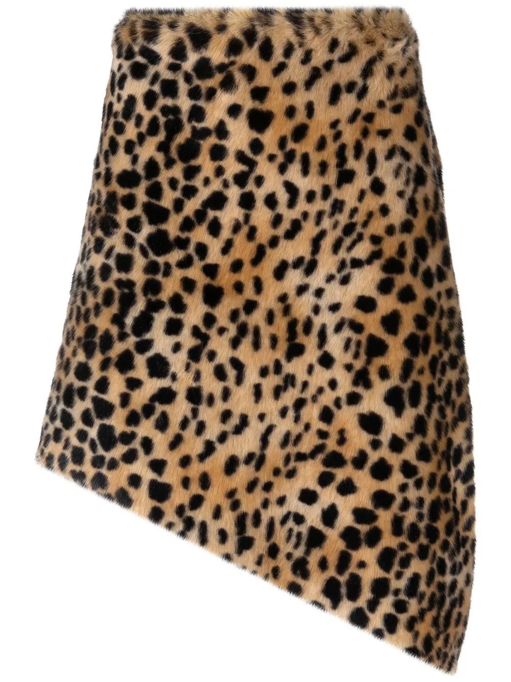 

Gianluca Capannolo asymmetric leopard-print mini skirt - Neutrals