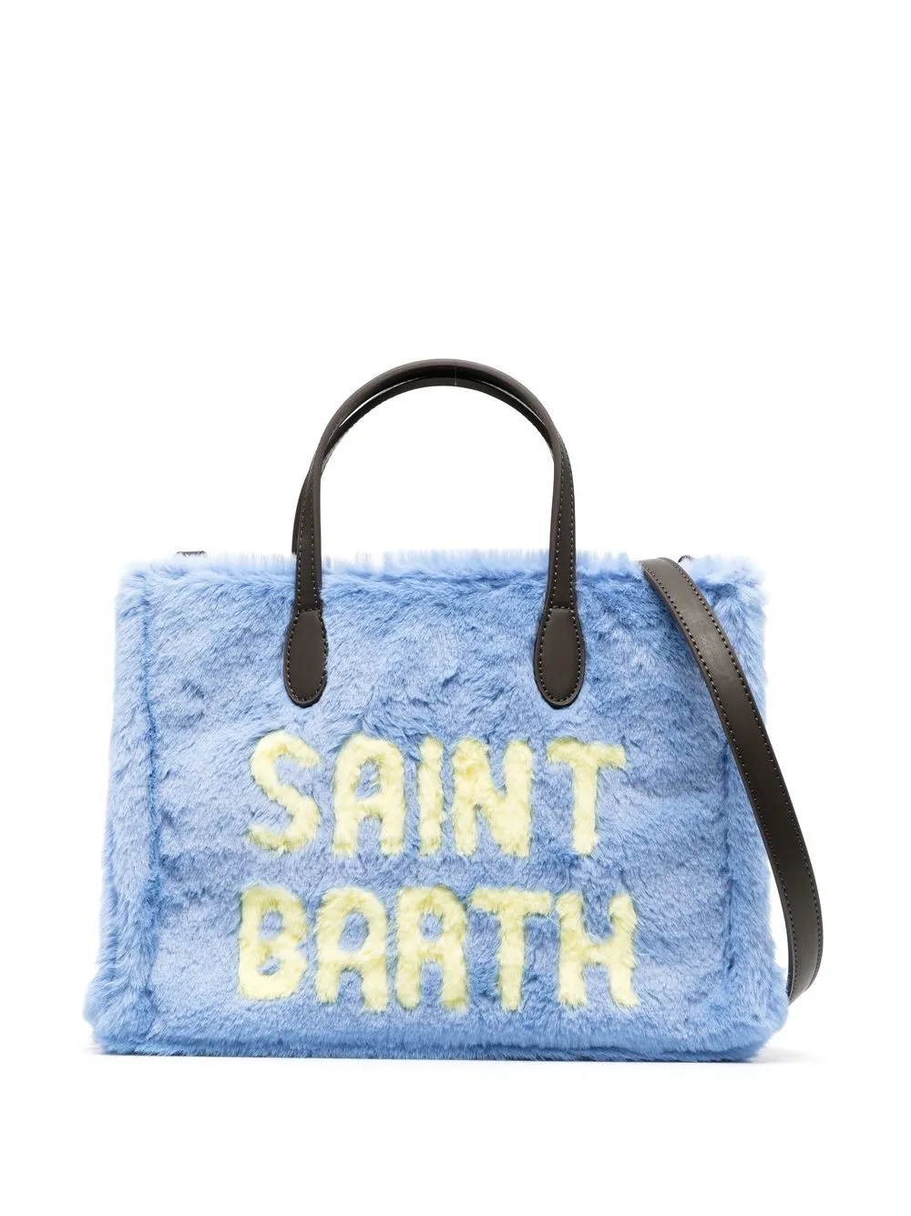 

MC2 Saint Barth Vivian faux-fur tote bag - Blue