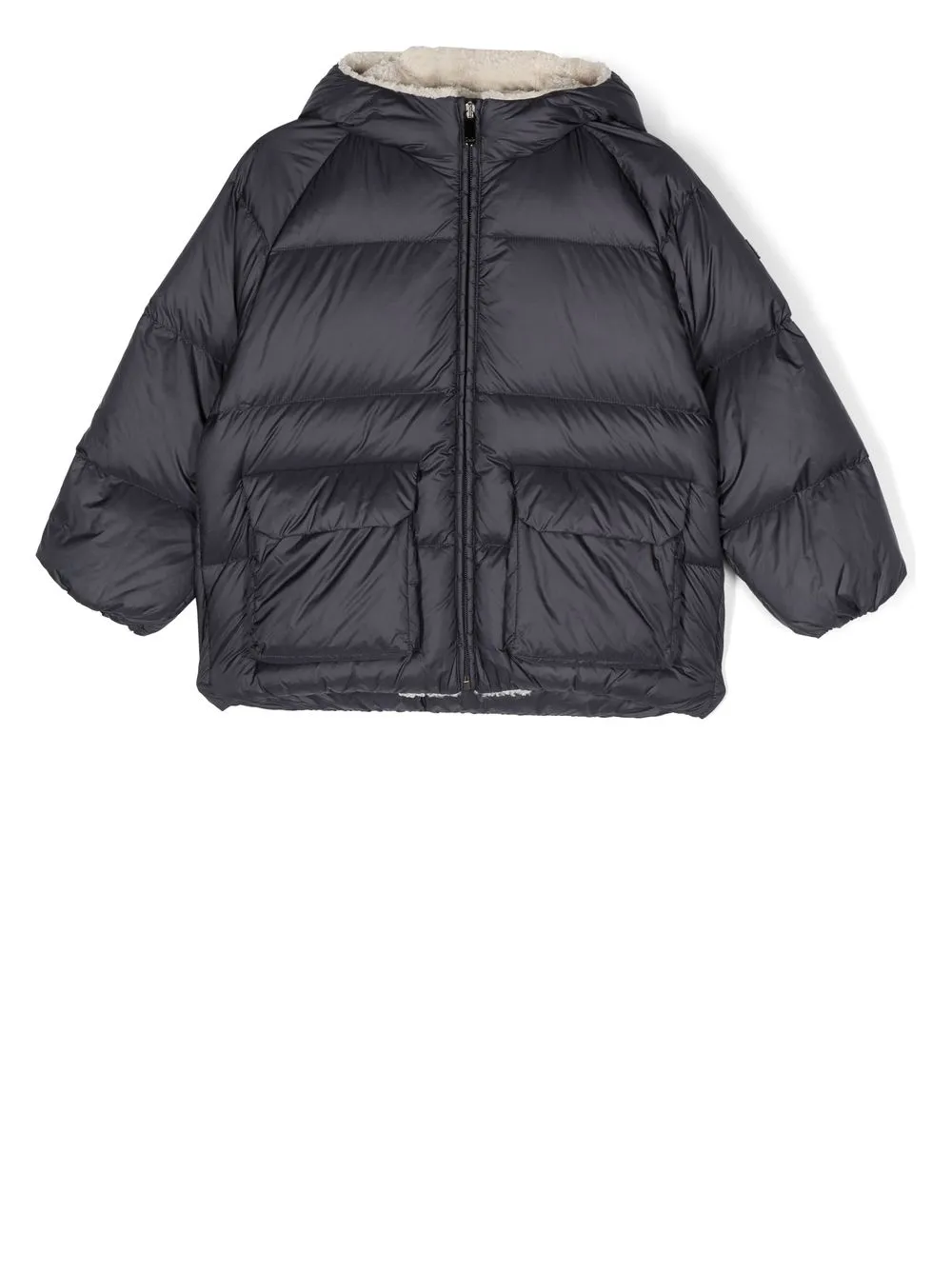 

Il Gufo shearling-lined padded jacket - Blue