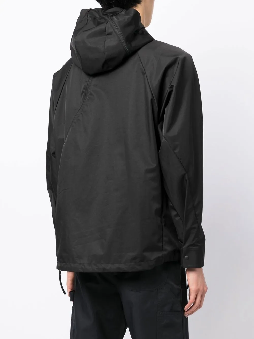 POST ARCHIVE FACTION HOODED ZIP-UP WINDBREAKER