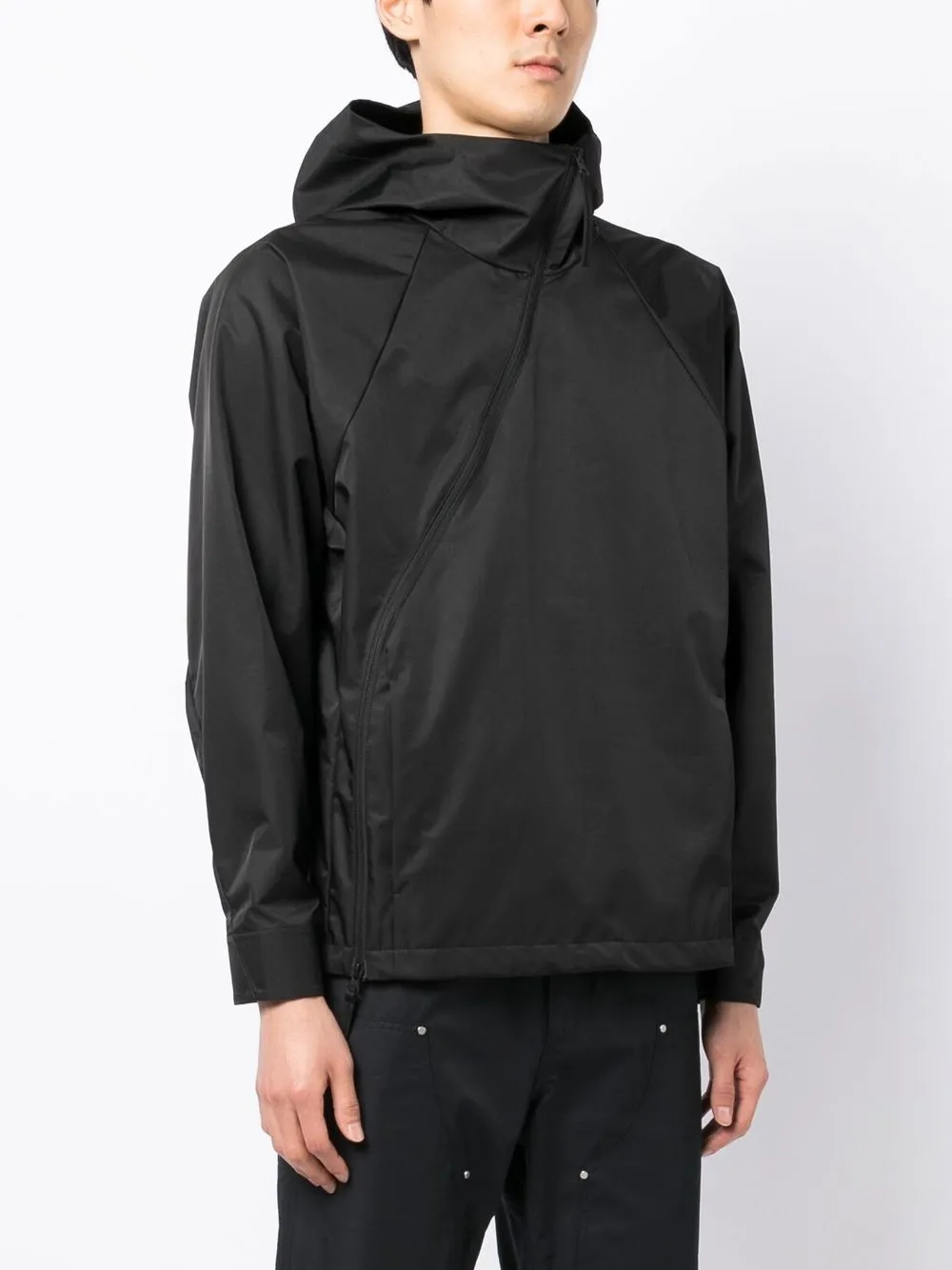 POST ARCHIVE FACTION HOODED ZIP-UP WINDBREAKER