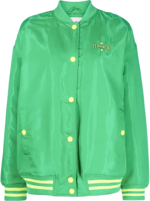 Chiara Ferragni logo-print bomber jacket 