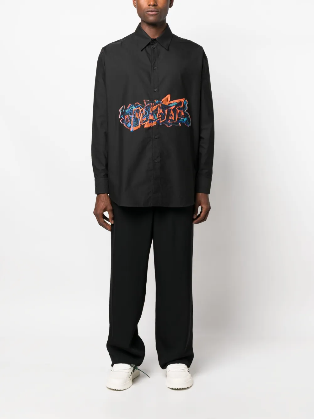Off-White Overhemd - Zwart