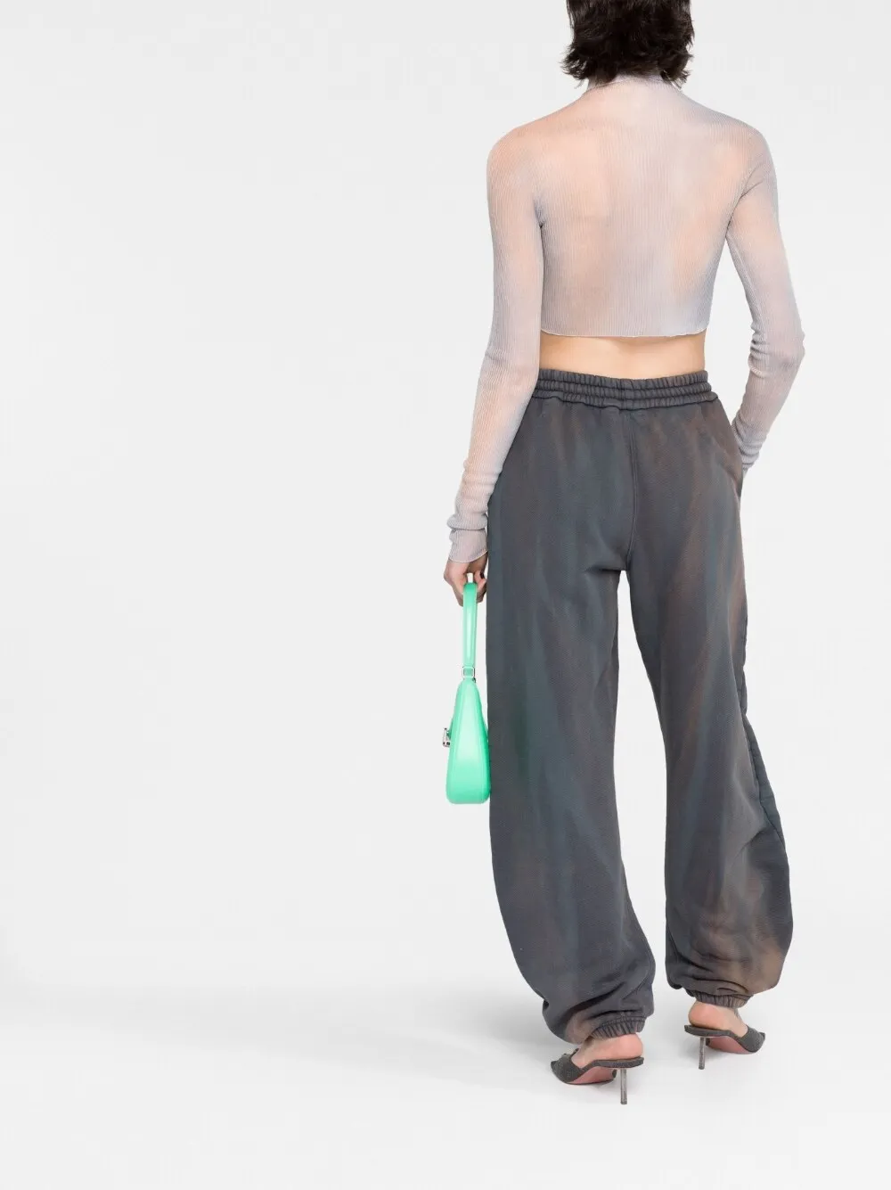 Laundry bleached-effect track pants