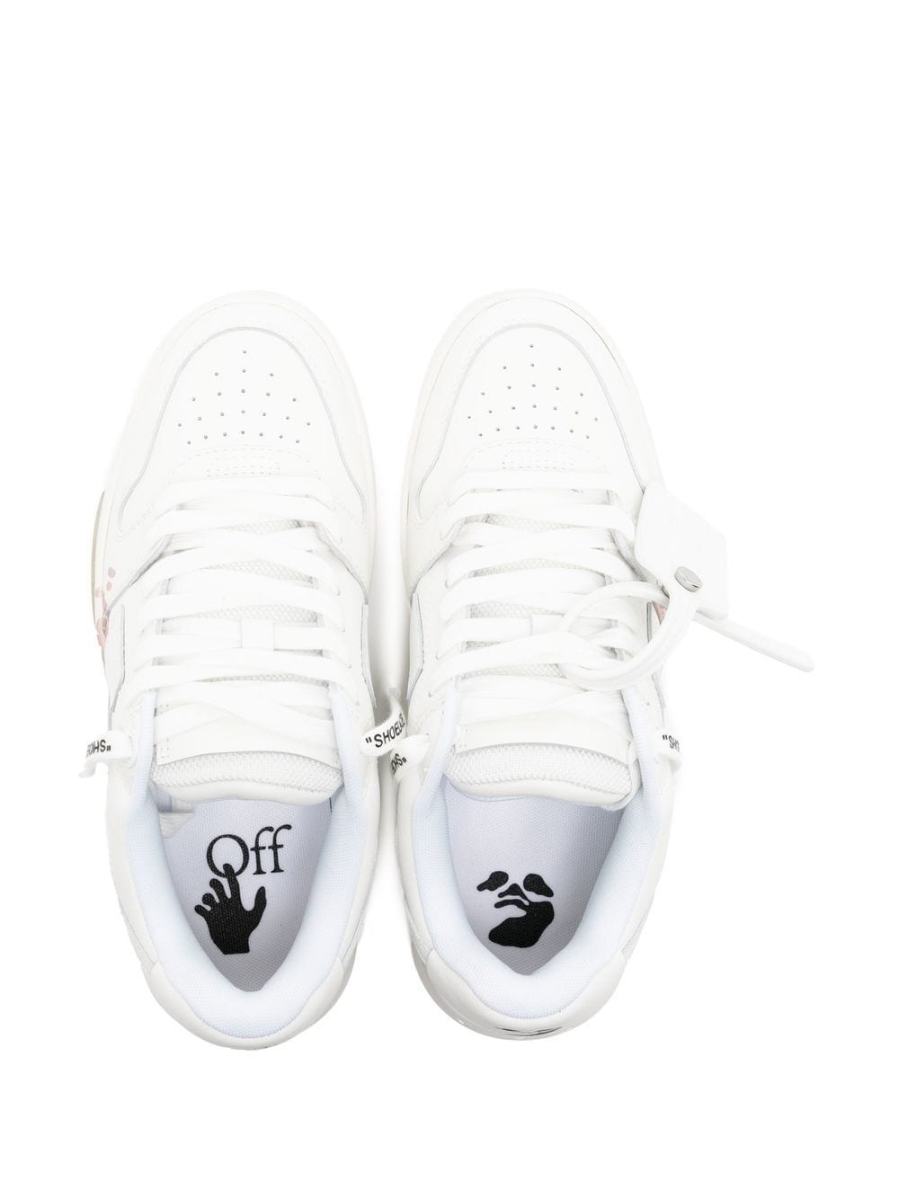 Shop Off-white Out Of Office "ooo" Sneakers In White Pink