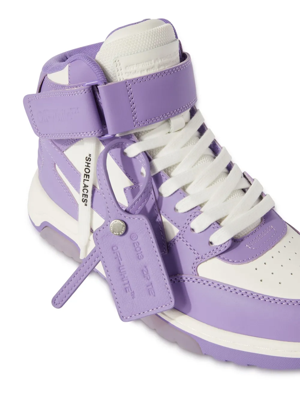 Off-White Out of Office mid-top sneakers Paars