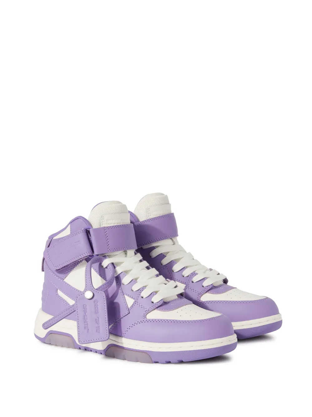 Off-White Out of Office mid-top sneakers Paars