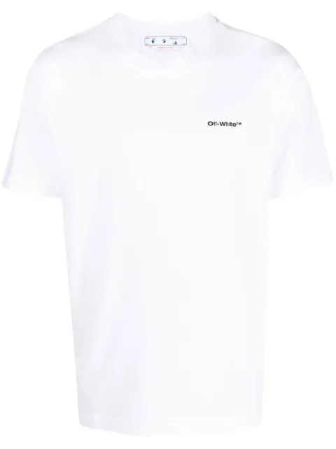 Off-White Wave Outline Diag print T-shirt