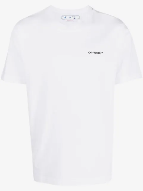 Off-White Wave Outline Diag print T-shirt
