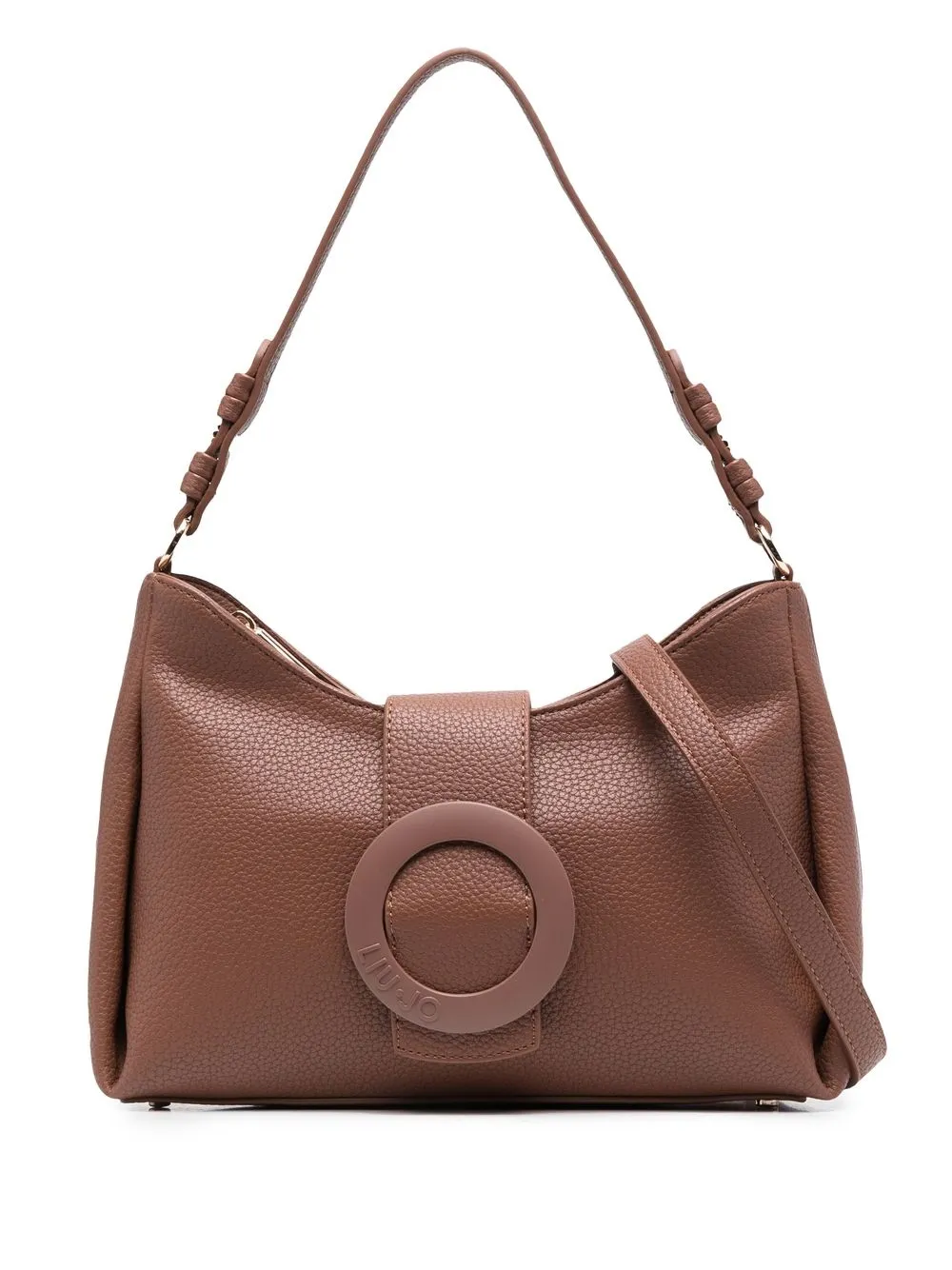 

LIU JO logo-buckle shoulder bag - Brown