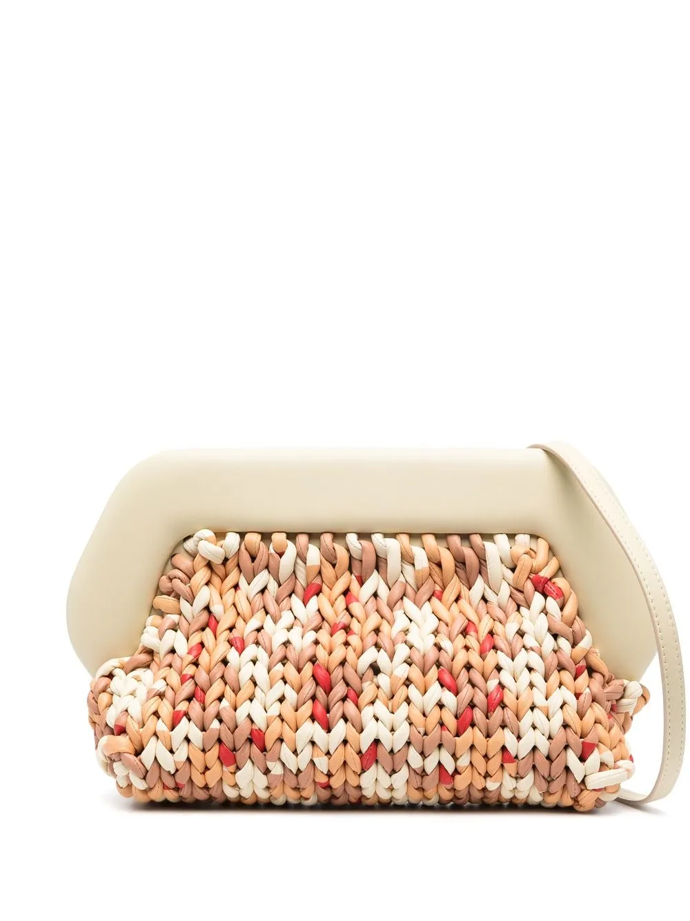 

Themoirè interwoven-design clutch bag - Neutrals