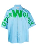 Walter Van Beirendonck OTHERWORDLY short-sleeve shirt - Blue