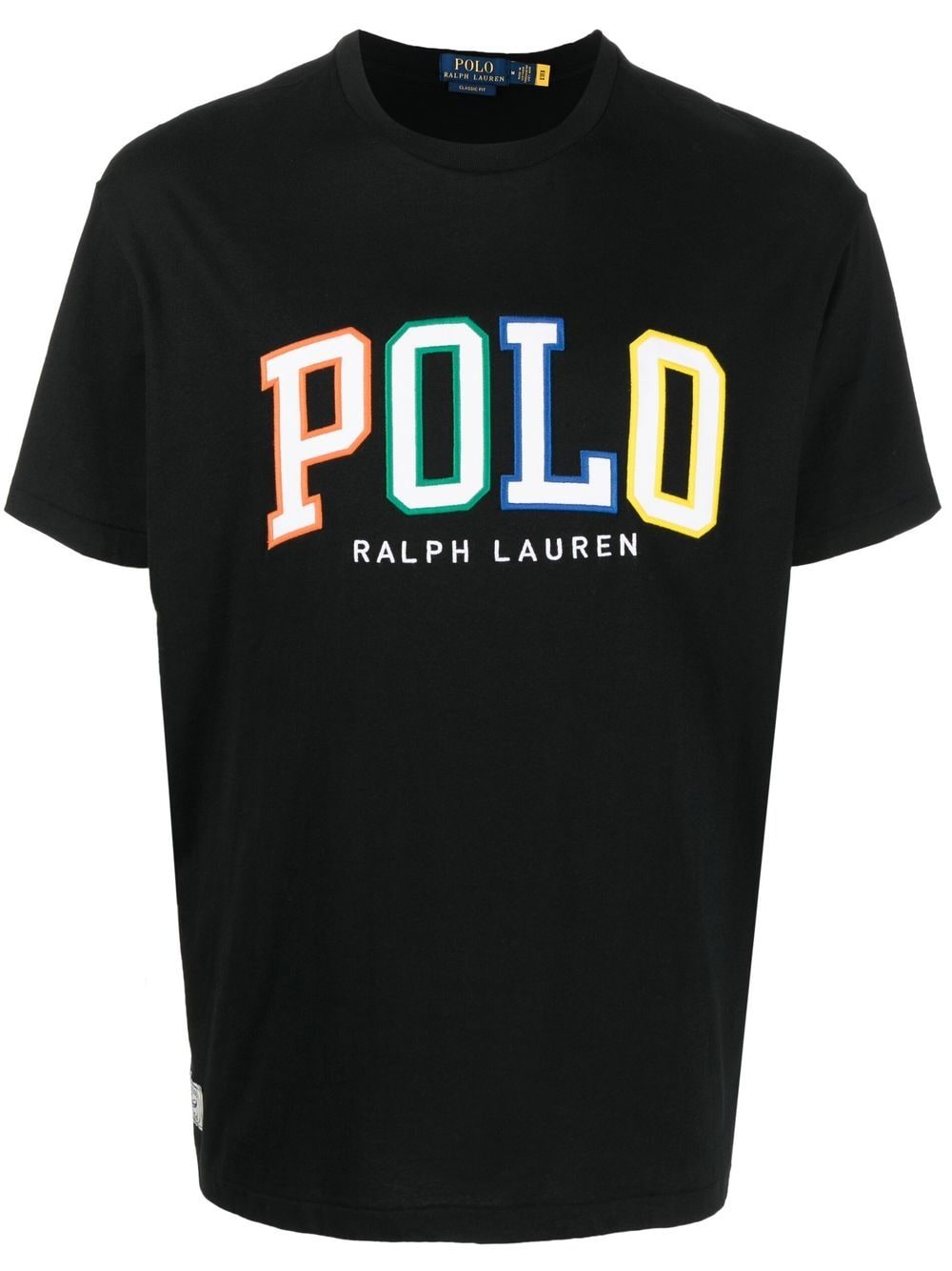 Polo Ralph Lauren Logo Appliqué T-shirt In Black
