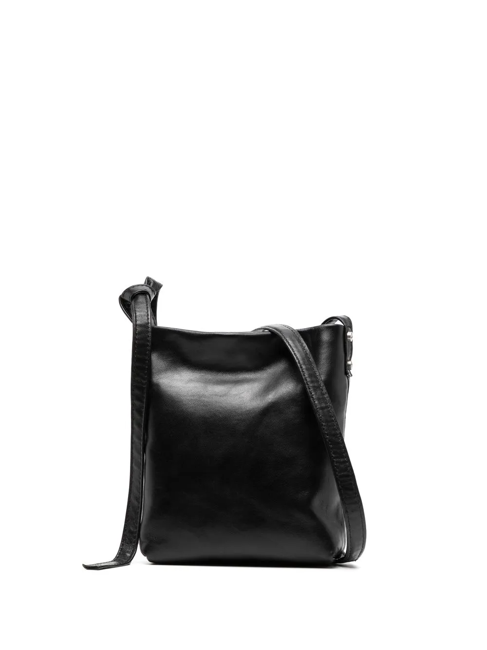 

Ann Demeulemeester polished-finish shoulder bag - Black