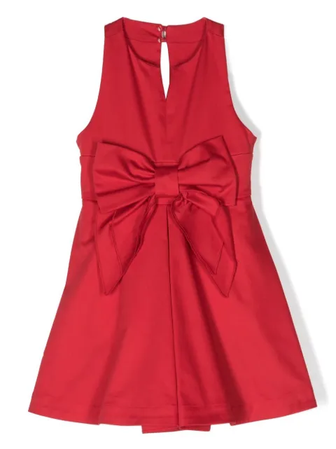 Lapin House bow-detail sleeveless dress