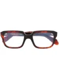 Cutler & Gross marbled-pattern glasses - Brown