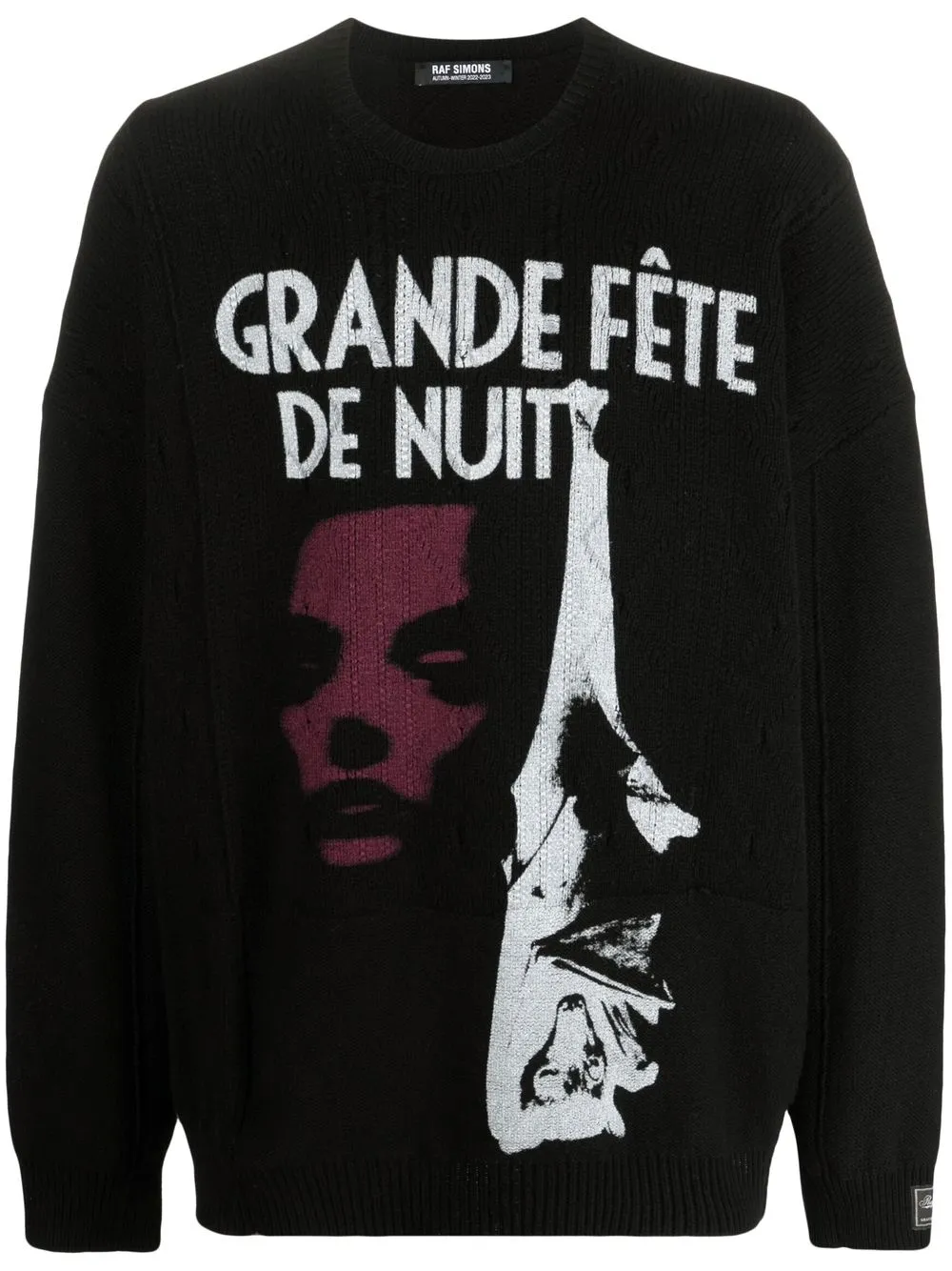 

Raf Simons Grande Fete graphic-print jumper - Black