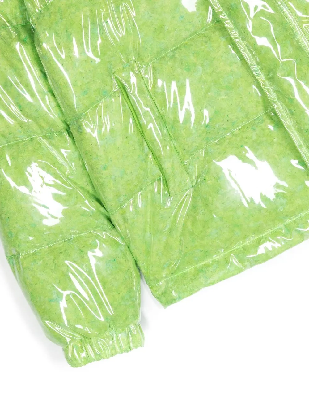  Goose Tech High-shine Padded Jacket - Green 