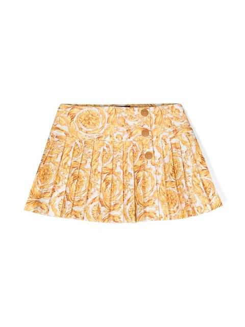 Versace Kids تنورة 'باروكو' ميني بكسرات