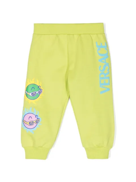 Versace Kids logo-print track pants