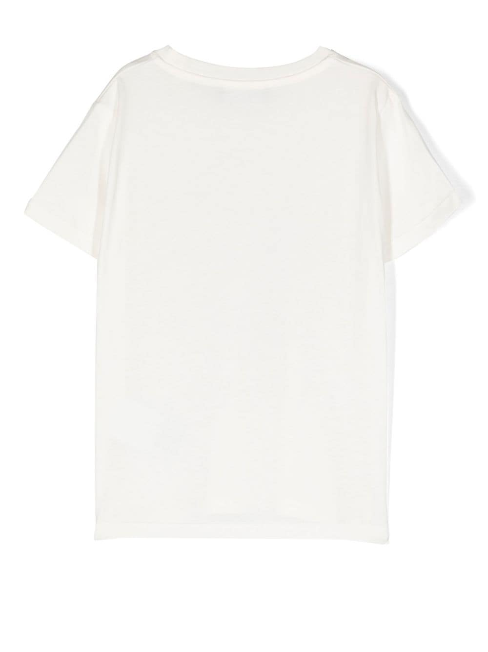 Versace Kids La Greca-print cotton T-shirt - Wit