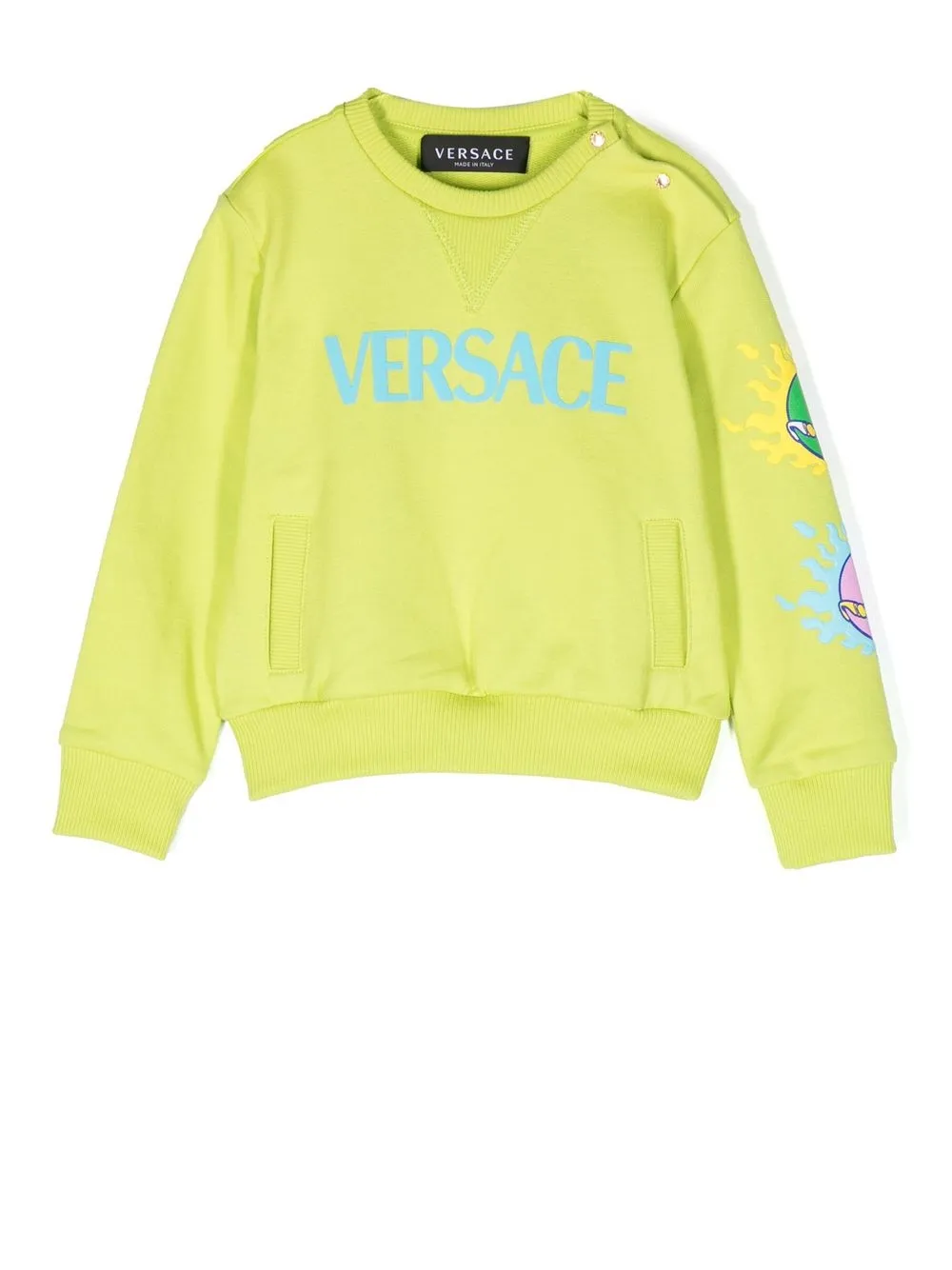 

Versace Kids sudadera con logo estampado - Verde