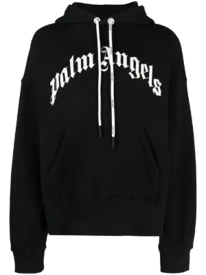 Palm Angels Los Angeles Logo Sprayed Sweatshirt Black Men's - SS21 - US