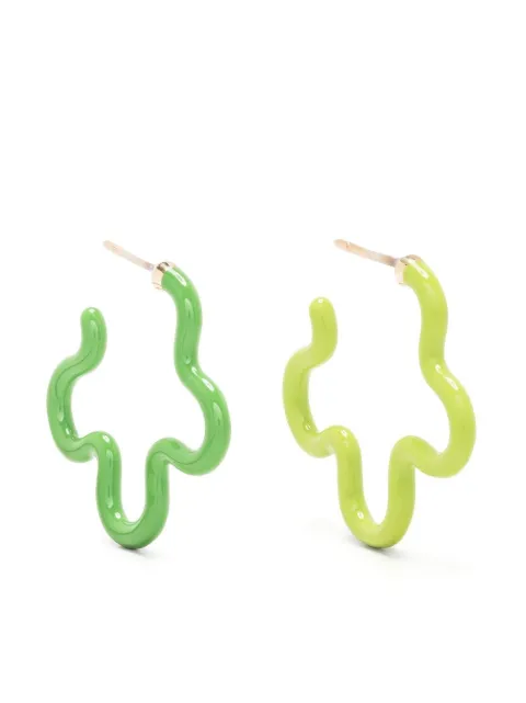 Bea Bongiasca Flower-Power asymmetrical earrings