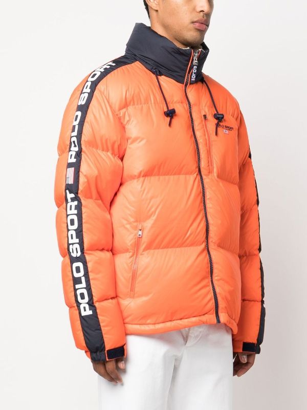 orange polo puffer jacket