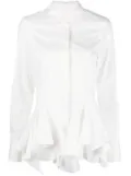 Givenchy peplum-hem cotton shirt - White