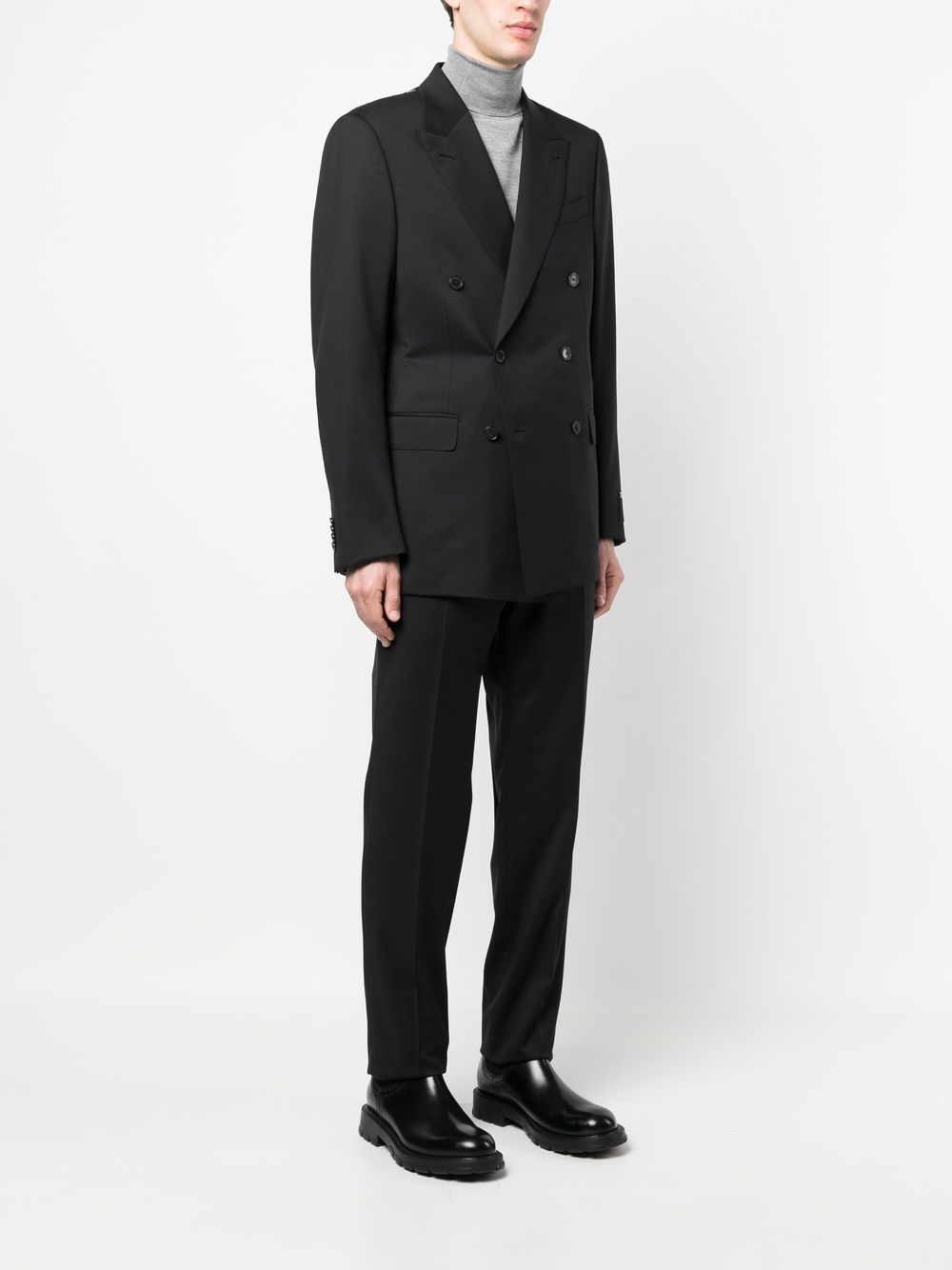 Zegna Double Breasted Wool Suit - Farfetch