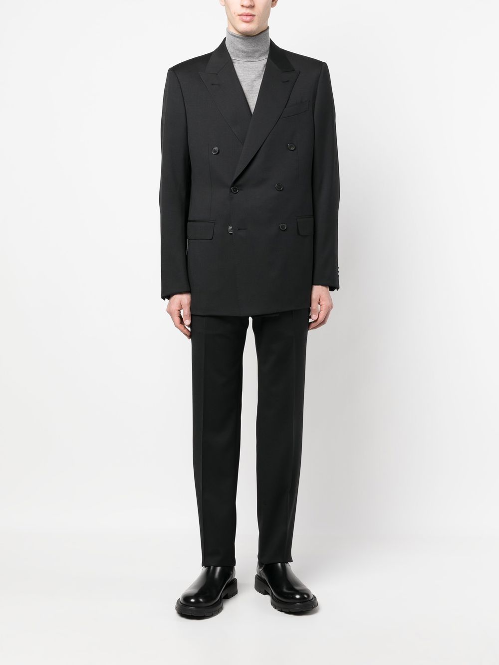 Zegna Double Breasted Wool Suit - Farfetch