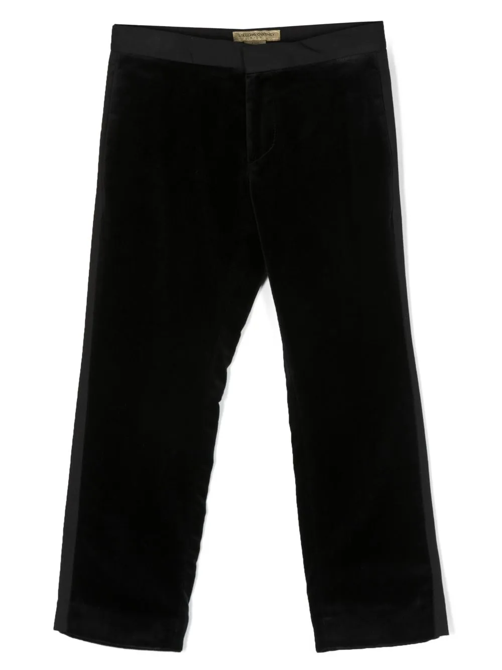 

Stella McCartney Kids straight-leg velvet trousers - Black