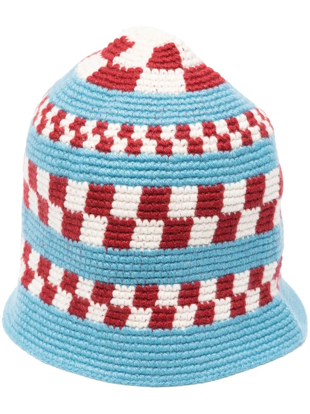 

The Elder Statesman striped cashmere beanie - Blue