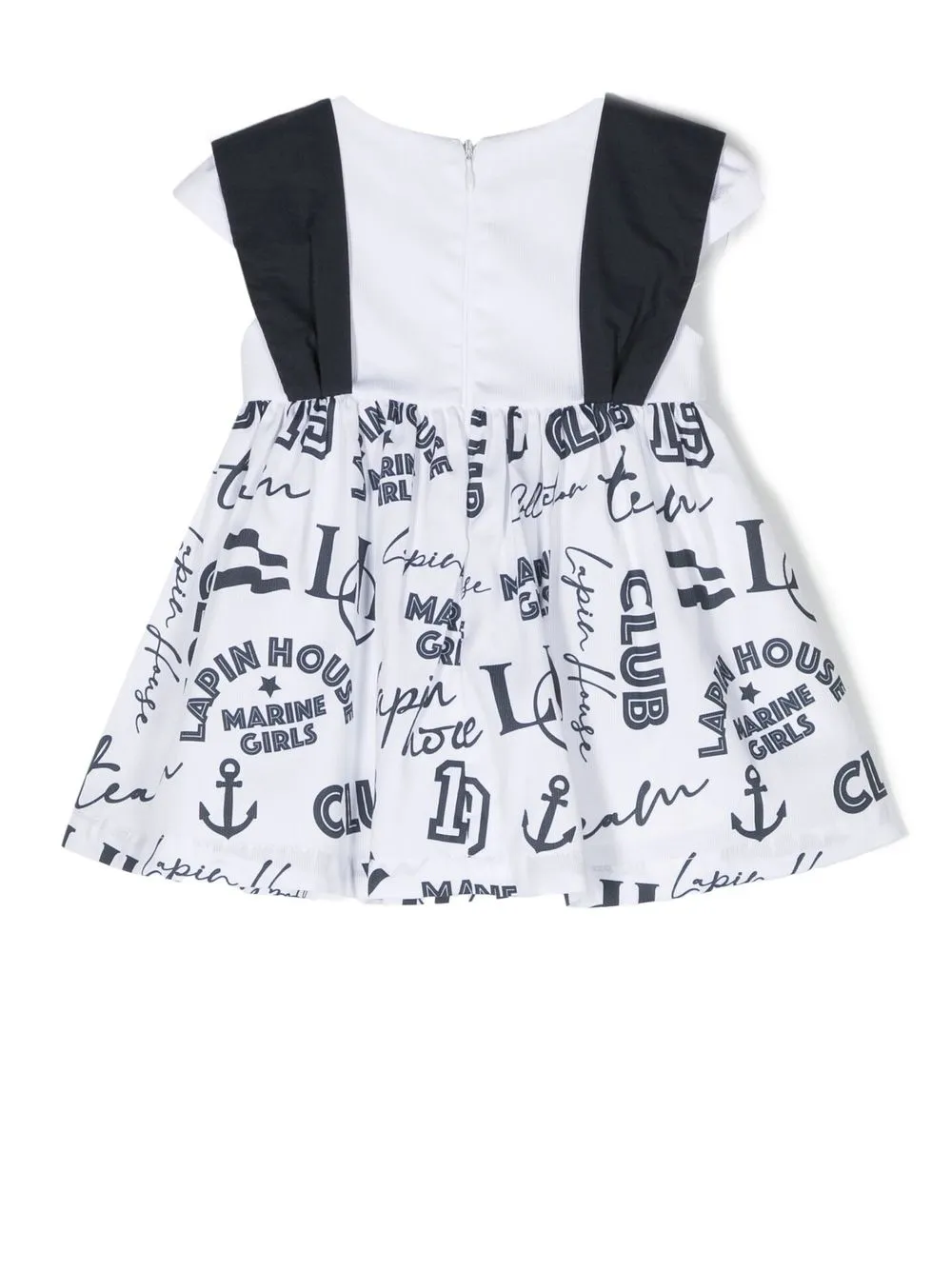 Lapin House Jurk met geborduurd logo - Wit