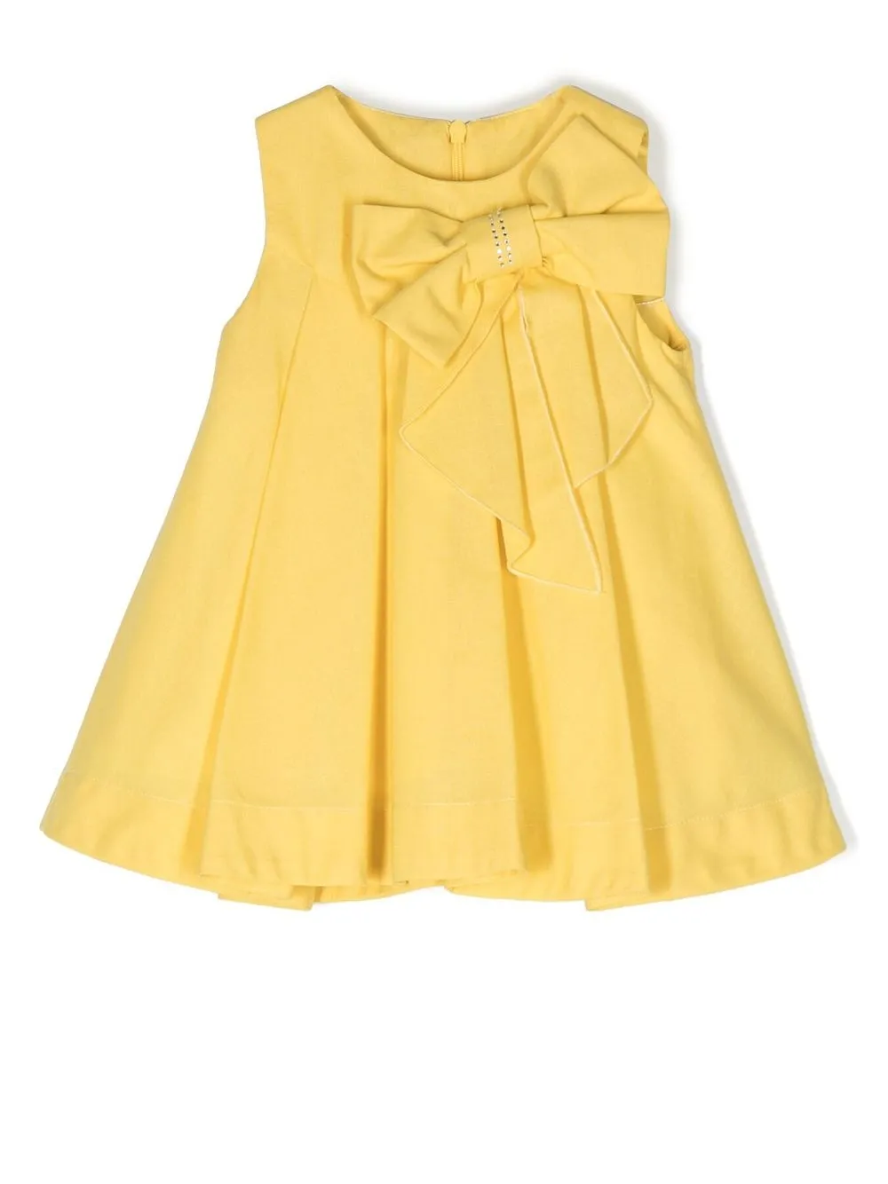 

Lapin House vestido con detalle de moño y pliegues - Amarillo