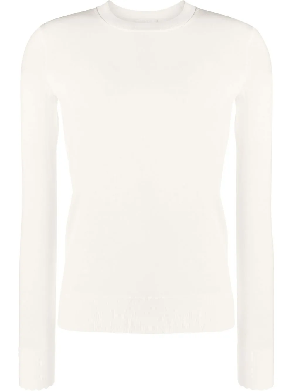 

Chloé fine-knit wool top - Neutrals