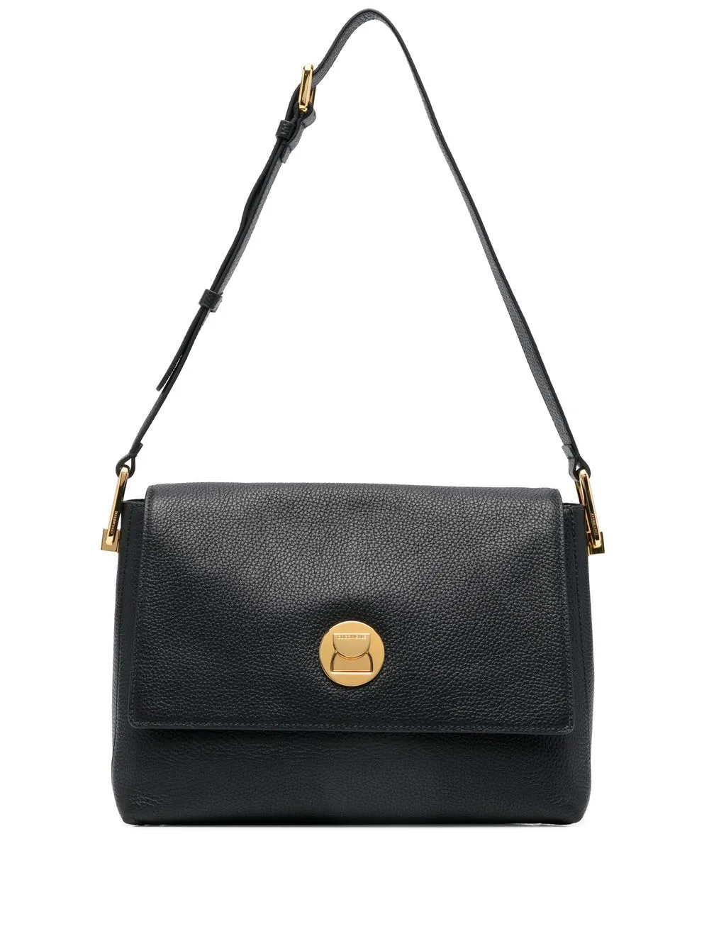 

Coccinelle grained leather shoulder bag - Black