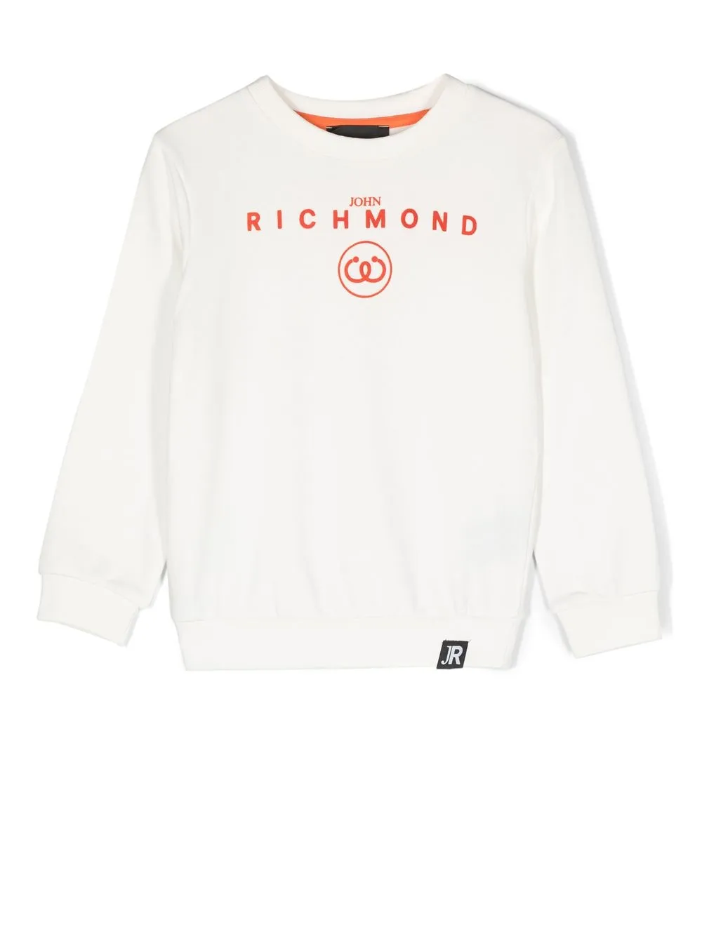 

John Richmond Junior logo-print cotton sweatshirt - White