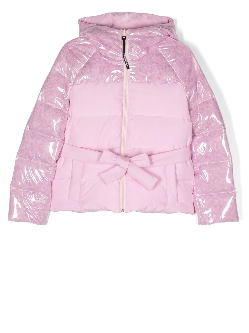 

Goose Tech padded contrast-panel jacket - Pink