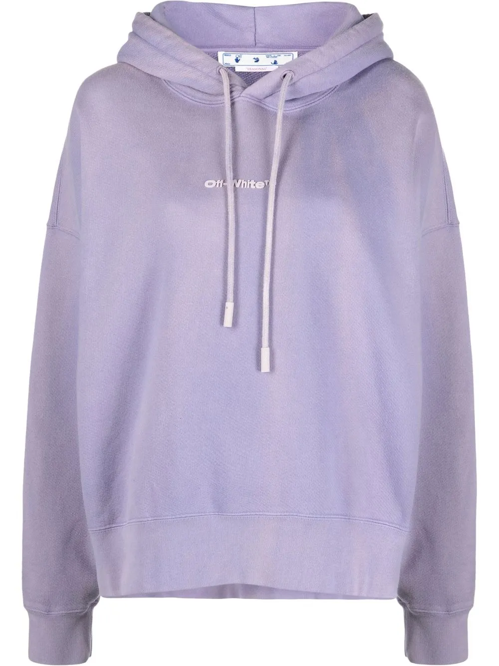 

Off-White hoodie con aplique del logo - Morado