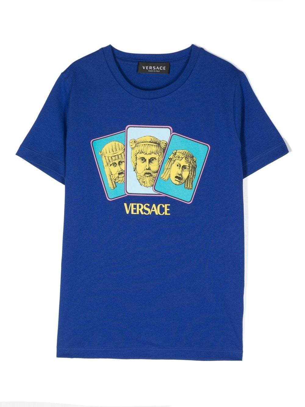 VERSACE LOGO印花棉T恤