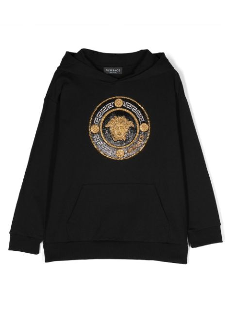 Versace Kids Medusa embellishment hoodie