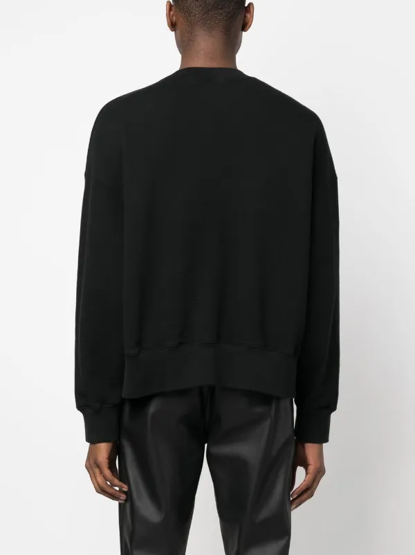 Palm Angels Graphic Print Sweatshirt | Black | FARFETCH